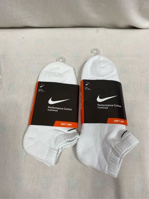 【NIKE】~ 毛巾底運動襪 厚底運動短襪 腳踝襪 SX3515-101 白(只有白色)---出清特價 新包裝