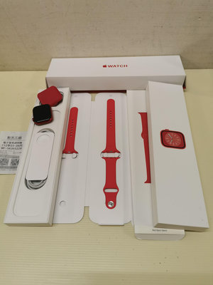 紅色 二手功能正常 鏡面細紋刮傷多 45mm GPS Apple Watch 8 第八代 賣7千2 也可用各式物品換