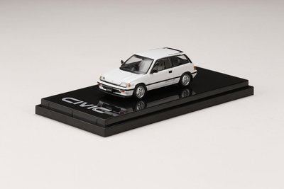 1/64 HOBBY JAPAN 本田 civic 思域 Si (AT)1984 白色 金屬 車 模型