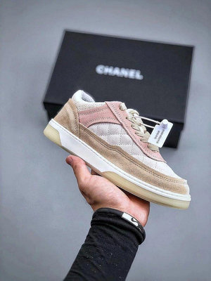 香奈兒/Chanel Sneaker 粉色女子休閑運動板鞋小白鞋d