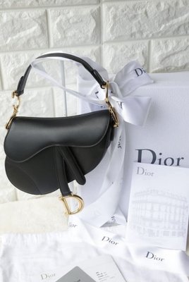 保證正品 Christian Dior 迪奧 DIOR  經典 黑色 真後mini 馬鞍包 手拿包 側肩包