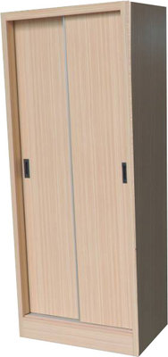 【萊夫家居】TS-36E-JT：白橡色2.7尺直筒衣櫃【台中家具】推門衣櫥 拉門衣櫃 單人衣櫃 套房 防蛀木心板 台灣製