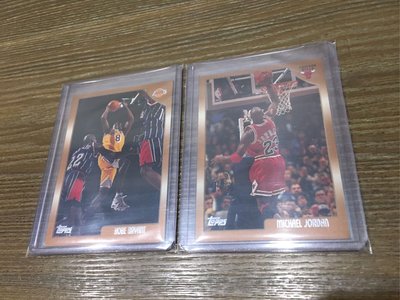 【NBA】1998-99 Topps 芝加哥公牛 Michael Jordan、洛杉磯湖人 Kobe Bryant 球員卡 共2張