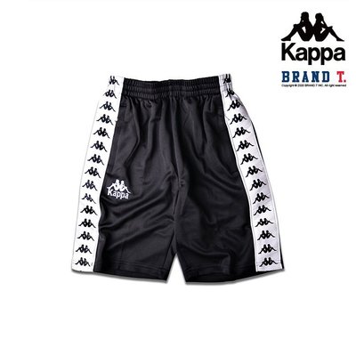 【Brand T】正品公司貨 KAPPA BANDA SHORTS 黑色 串標 刺繡 LOGO 運動 短褲 球褲