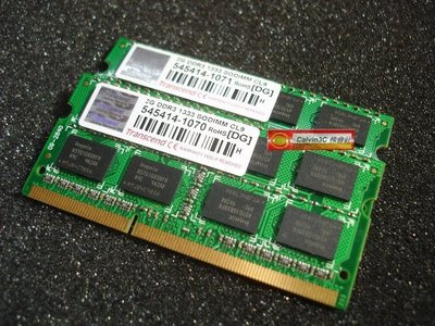 創見 Transcend DDR3 1333 2G DDRIII PC3-10600 雙面16顆粒 筆記型 終身保固