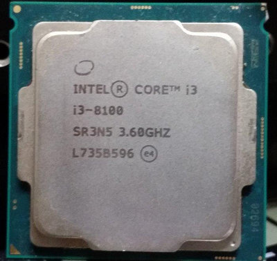水水的店~~~1151腳位CPU  InteI(R) Core(TM)i3-8100/3.60GHZ/直購價$1500