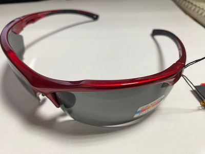 【APEX】J91 紅 polarized 抗UV400 寶麗來偏光鏡片 運動型 太陽眼鏡 附原廠盒擦布