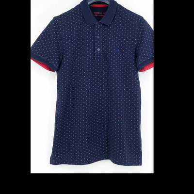 國際品牌BURBERRY BLACK LABEL戰馬 圓點 短袖 POLO衫 2 深藍 男 polo衫（櫃4邊白袋）