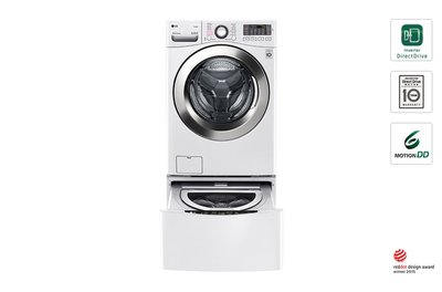 LG 洗脫滾筒 WD-S18VBW  底座型迷你洗衣機 WT-D250HW TWINWash 雙能洗(蒸洗脫) 典雅白