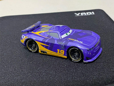 多美小汽車 玩具總動員 Tomica cars 19號 紫色 Danny Swervez 絕版 二手 使用痕跡