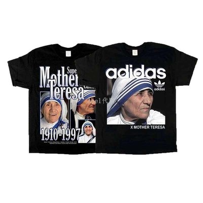 Abel代購 潮牌正品現貨Homage tees Mother Teresa致敬修女特蕾莎情侶短袖T恤