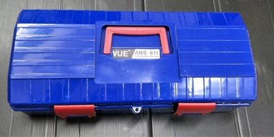 附分層盒! 大容量 塑鋼 藍色 WUE 611 塑鋼工具箱 手提式工具箱 塑膠工具箱 手提工具箱 塑鋼工具盒 台灣製