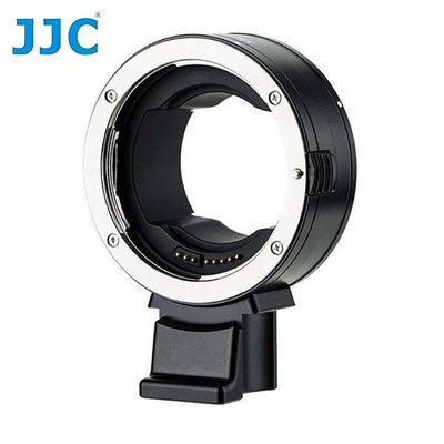 又敗家JJC副廠Canon光圈快門自動對焦控制環鏡頭轉接環CA-EF_RF電子晶片相容佳能原廠EF-EOS R轉EF-S