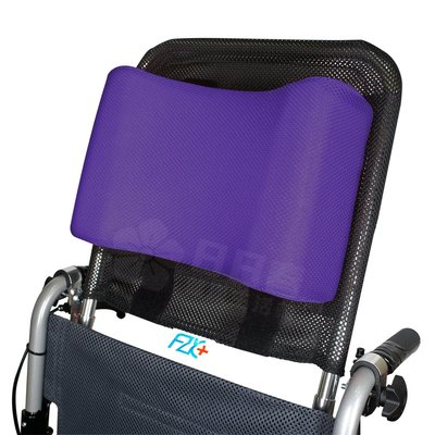 【富士康】輪椅頭靠組 (頭靠可調高度與角度 頭靠枕紫色)(不適用於方形骨架輪椅)