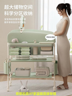 ULOP優樂博嬰兒尿布台台寶寶洗澡台換尿布可移動可折疊嬰兒床