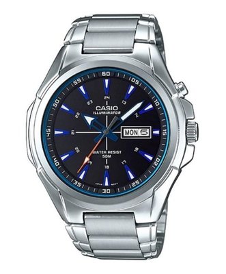 CASIO手錶公司貨附保證卡不鏽鋼錶帶 日期顯示 不鏽鋼錶帶MTP-E200D-1A2