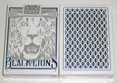 【USPCC 撲克】Black Lions (NAVY 黑獅牌水藍色