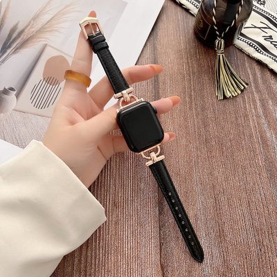 S8/S7通用 APPLE WATCH錶帶 優雅女士蜥蜴紋錶帶 iwatch真皮錶帶 玫瑰金色 SE 手錶錶帶