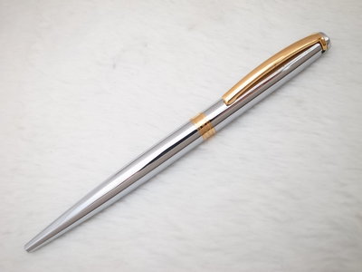 A403 美麗的 Tiffany 德國製 亮鉻金夾粗桿原子筆(9成新)