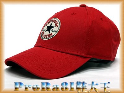 Converse 1132U-332600 紅色 棉材質 標緻圖案 CHUCK棒球帽【特價出清】