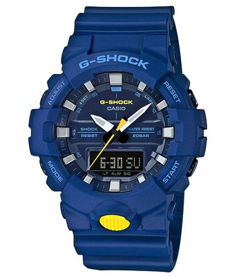 【金台鐘錶】CASIO卡西歐 G-SHOCK 強悍機能型多功能運動錶 GA-800SC-2A