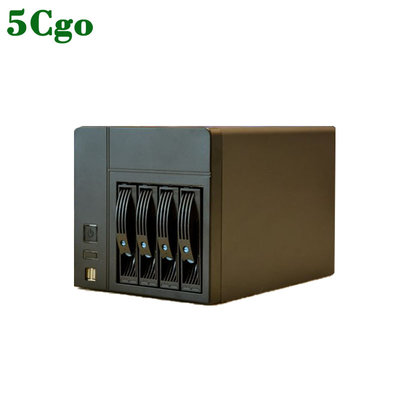 5Cgo【含稅】全新四盤位NAS機箱靜音設計支持ITX主機板K3蝸牛星際機箱黑群晖622805470669