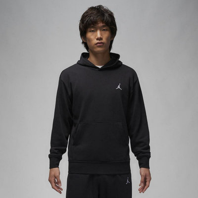 JORDAN ESSENTIAL HOODIE 帽T 黑色 小LOGO 刺繡 男款 FQ3679-010