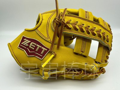 ※宇宙棒球※ZETT 2023目錄新款 362系列 全牛棒壘球手套 11.5吋 內野十字 BPGT-36206 黃
