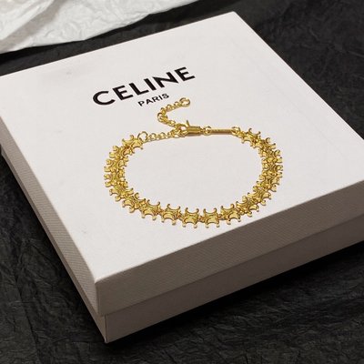 【少女館】新款Celine手鏈賽琳凱旋門中古手鏈優雅時尚手環 手鏈 手串首飾 珠寶 飾品WCC477