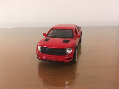 全新盒裝~1:43~福特貨卡 F-150 合金模型玩具車 紅色