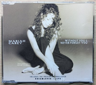 現場LIVE單曲CD！Mariah Carey 瑪麗亞凱莉 Without You / Never Forget You