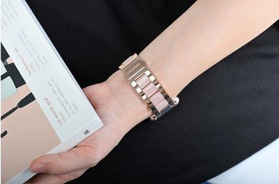 【Wearlizer】Apple Watch 1-7代/SE共用40/41/42/44/45mm不銹鋼輕量化錶帶 玫瑰金