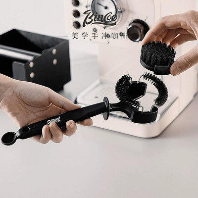 Bincoo意式咖啡機清潔刷沖煮頭器具51/58mm專用圓頭毛刷子可拆卸