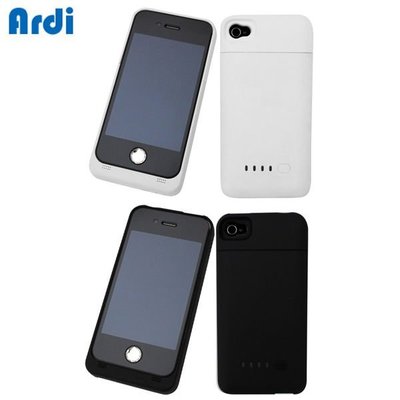 缺貨 【Ardi雅帝】 iPhone4/4S 充電電池背蓋組(600i)黑色 (隨貨加送4/4S螢幕保護貼)