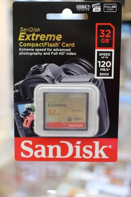 【日產旗艦】Sandisk Extreme CF 32G 32GB 120MB 120M 群光公司貨 記憶卡