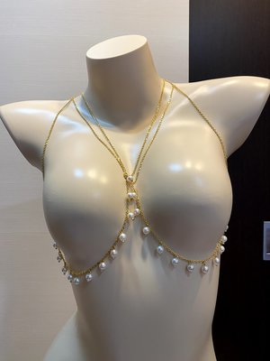 【現貨下標區】SM情趣配件 綑綁裸胸露乳調教造型金屬鍊內衣 2色 AFD4212