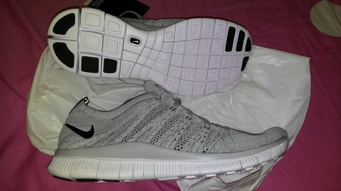 Nike Free Flyknit 5 0 Nsw 編織慢跑鞋灰色男女鞋 002 Yahoo奇摩拍賣