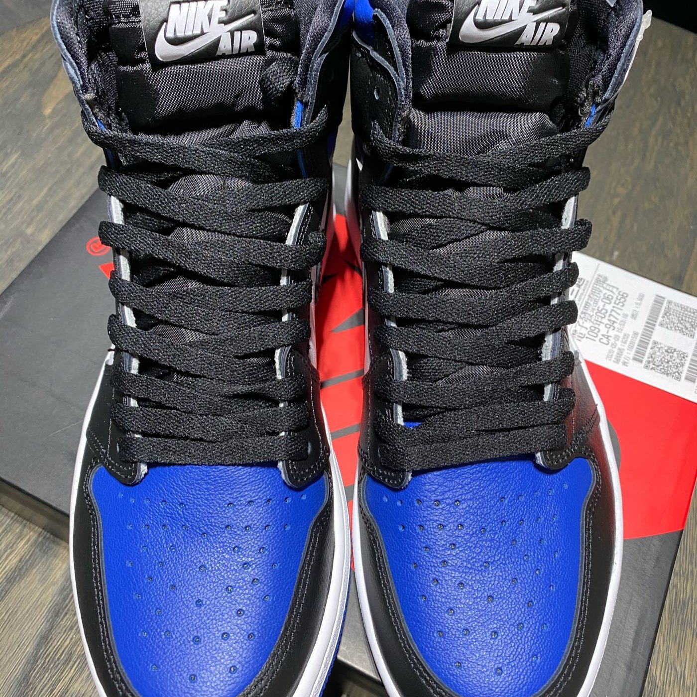 NIKE AIR JORDAN 1 HIGH OG ROYAL TOE US 9.5 藍閃電| Yahoo奇摩拍賣