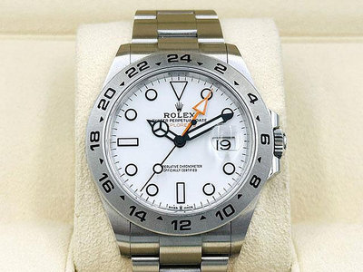 【鐘點站名錶】2022年 保單  Rolex 勞力士 226570 白面 探險家二號 GMT