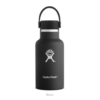 【Hydro Flask】 標準口 12oz 355ml 黑 美國不鏽鋼保溫保冰瓶 保冷保溫瓶 不含雙酚A