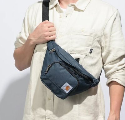 現貨 CARHARTT 腰包 WAIST PACK 藍色 復古風潮 斜背包 工裝 時尚配件 防潑水