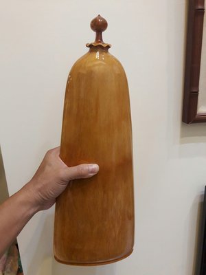 台灣黃檜聚寶盆（超大扁瓶）特價3500-