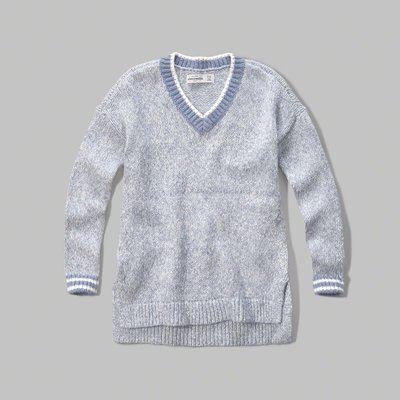 天普小棧】a&f abercrombie patterned v-neck sweater V領毛衣KIDS 13/14