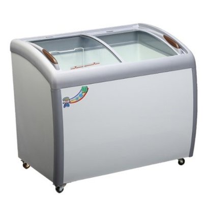 弧型玻璃冷凍櫃 一路領鮮 4尺2 XS-360YX 冰櫃 展示櫃 對拉臥式 冷凍冷藏櫃 一機兩用