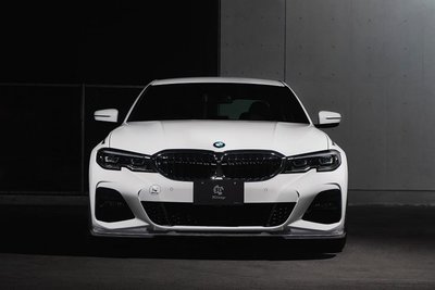 【天翊國際】BMW G20 G21 M-tech 3D款 抽真空 碳纖維 前下巴