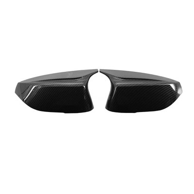 新品 左右後視鏡蓋一對碳纖維側門翼鏡蓋蓋後視鏡蓋更換 Infiniti Q50 Q50S Q70 2014-2- 可開發