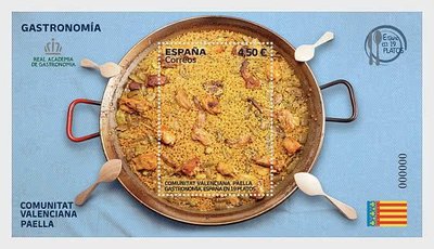 2022年西班牙西班牙美食-瓦倫西亞-Paella 西班牙烤飯小全張