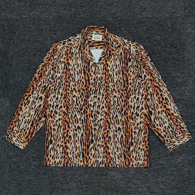 大東全球購~MARIA leopard printed l/s shirt 長袖襯衫 豹紋款滿