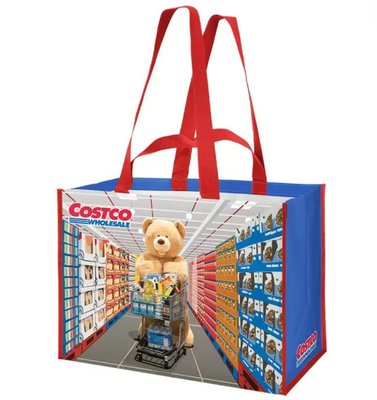 【現貨單個售】Costco好市多 大熊購物袋 52x30x37cm