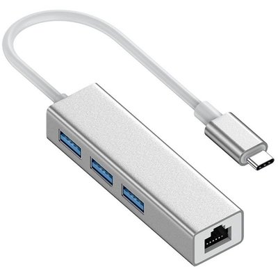 熱賣 USB3.0百兆鋁合金免驅網卡HUB usb轉RJ45集線器電腦3.0hub擴展塢